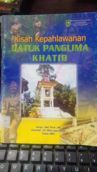 Image of Kisah Kepahlawanan Datuk Panglima Khatib